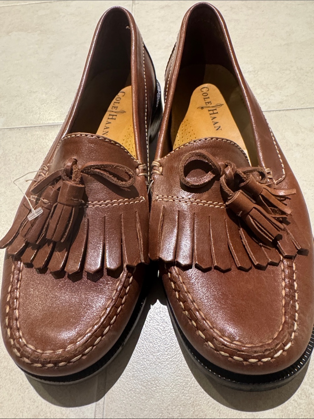 Cole Haan Men’s Brown Leather Tassel Loafers